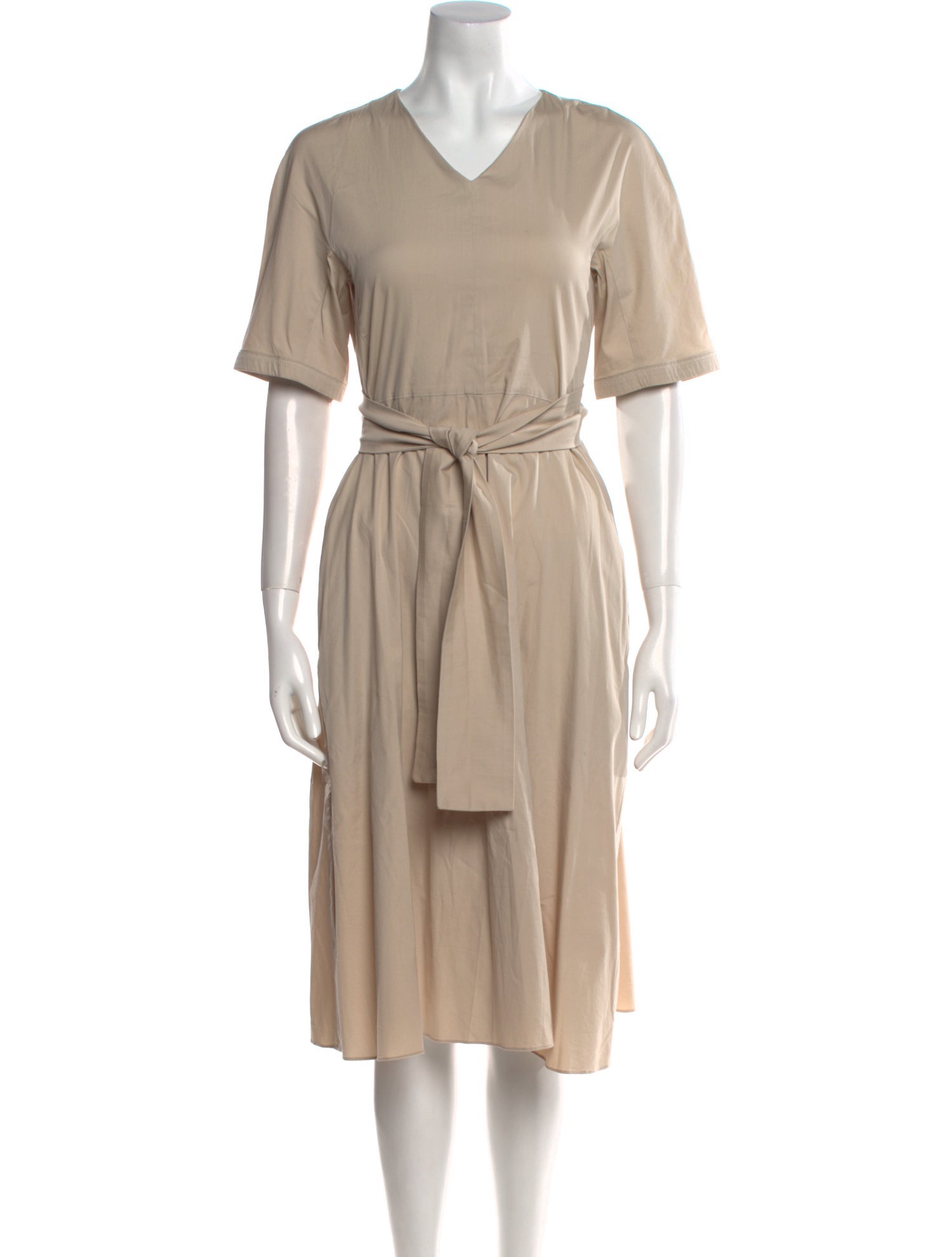 'S Max Mara V-Neck Midi Length Dress