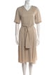 'S Max Mara V-Neck Midi Length Dress