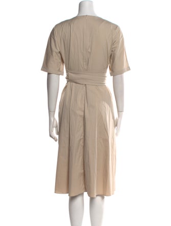 'S Max Mara V-Neck Midi Length Dress