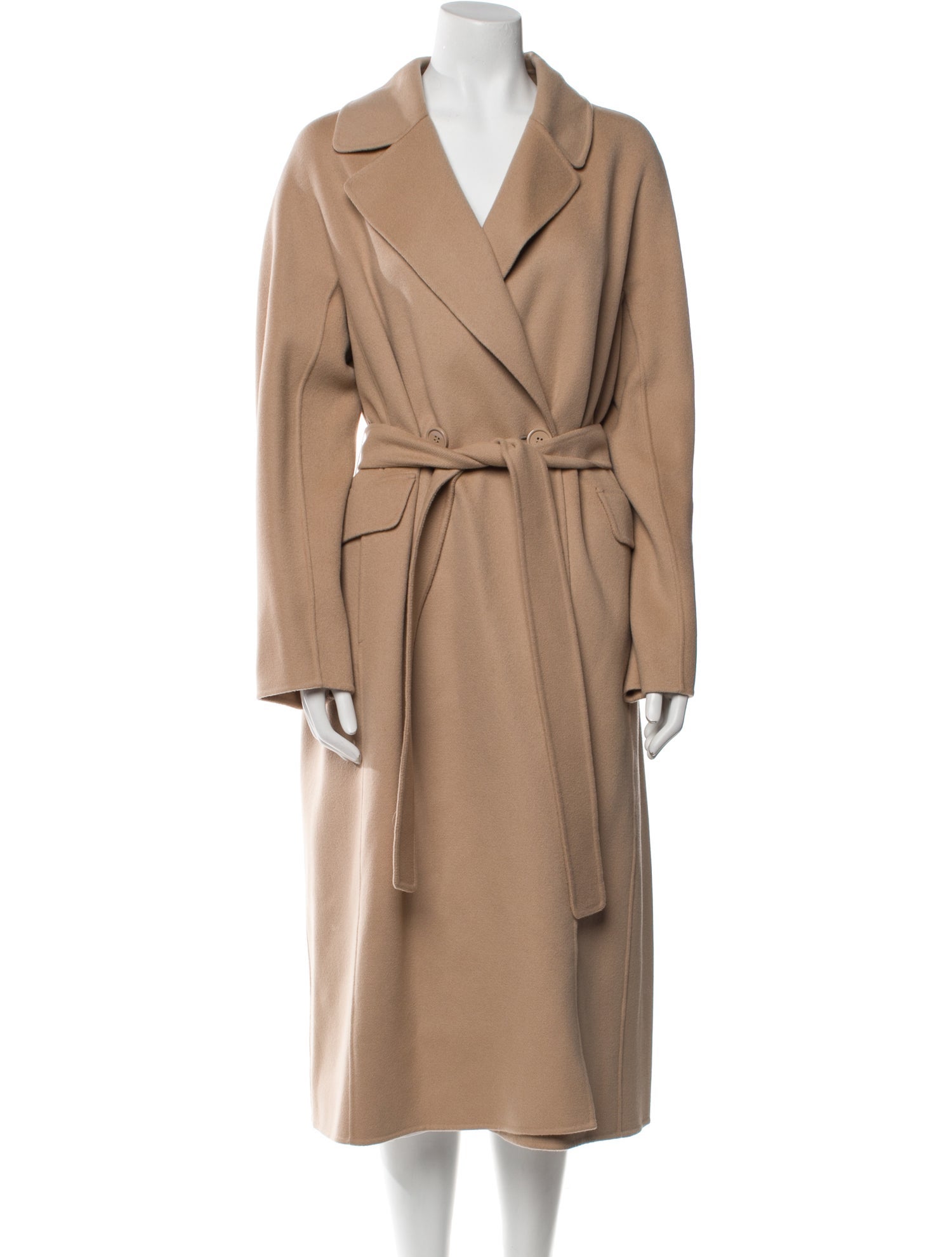 'S Max Mara Virgin Wool Trench Coat