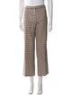 'S Max Mara Plaid Print Wide Leg Pants