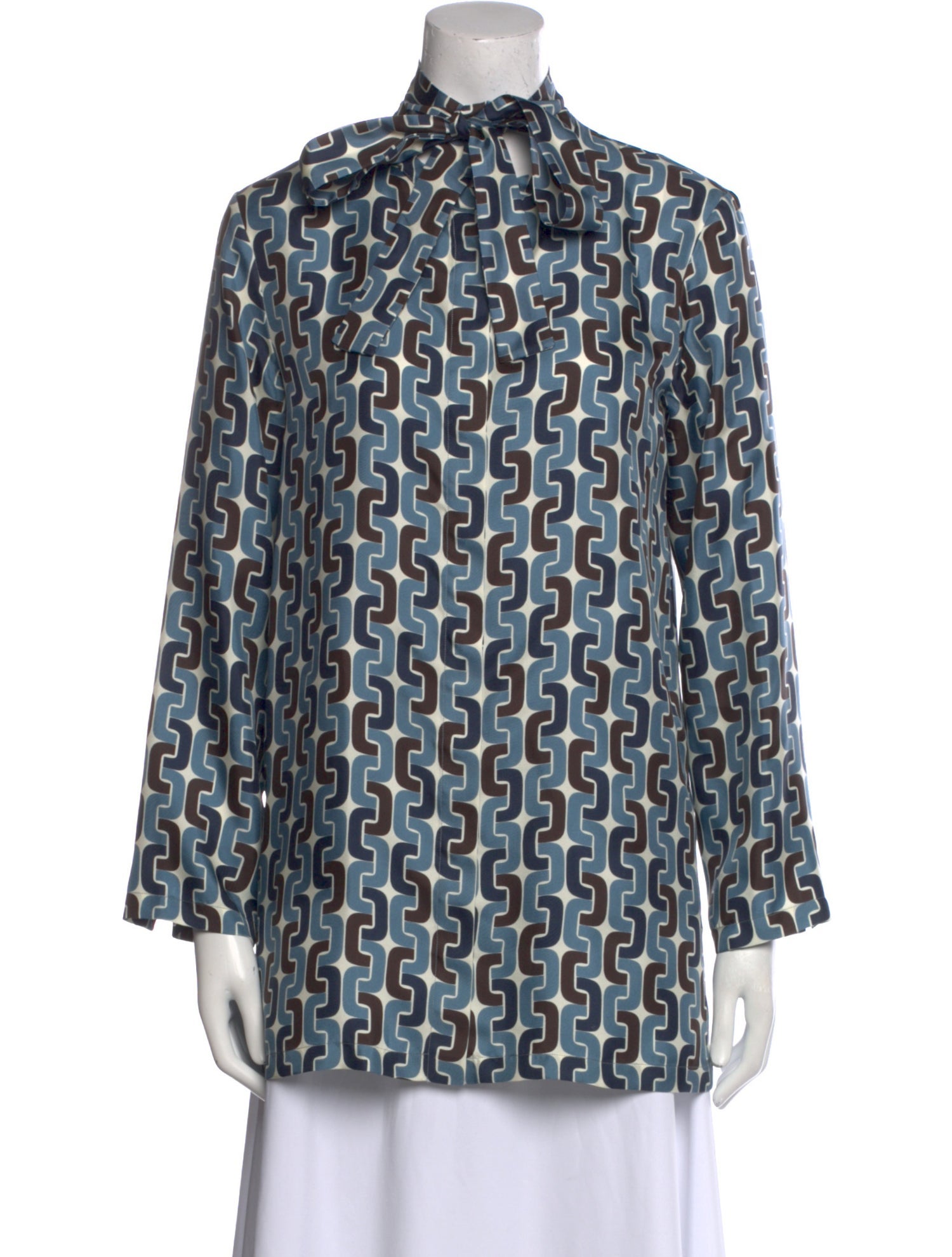 'S Max Mara Silk Printed Tunic