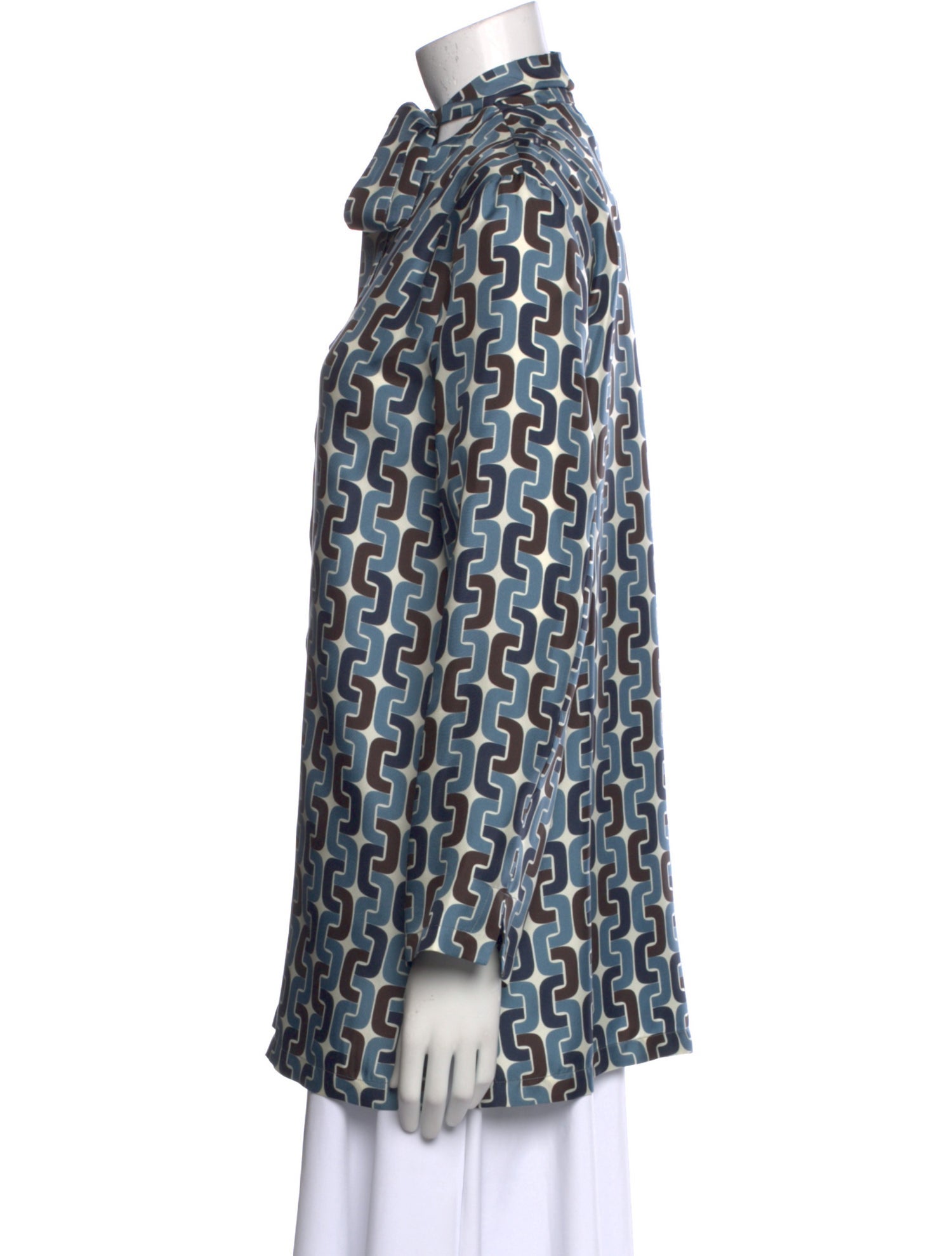 'S Max Mara Silk Printed Tunic