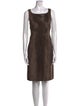 'S Max Mara Square Neckline Knee-Length Dress