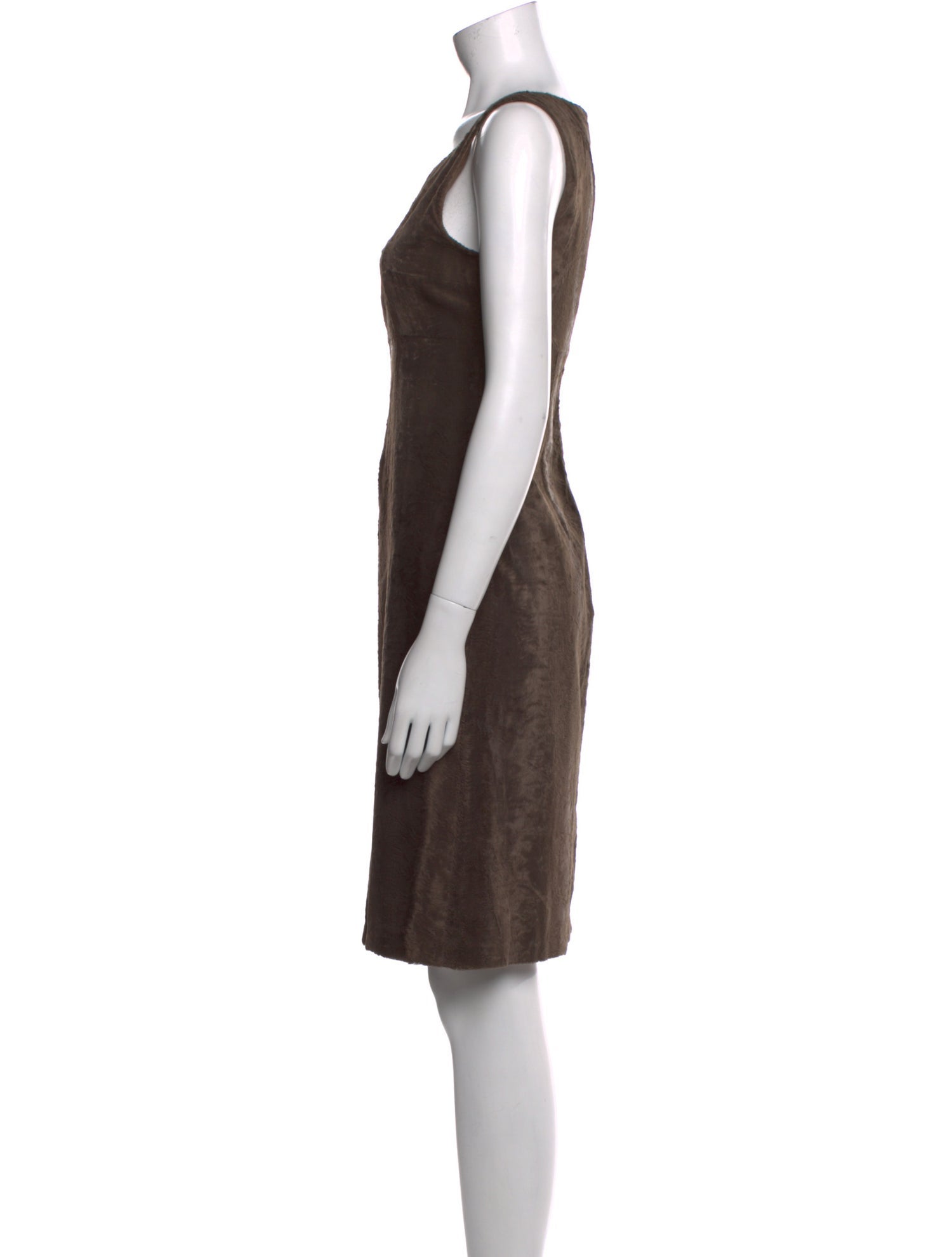 'S Max Mara Square Neckline Knee-Length Dress