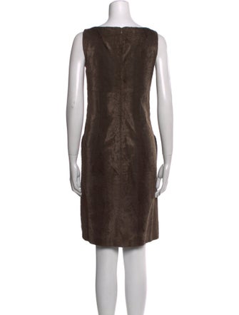 'S Max Mara Square Neckline Knee-Length Dress