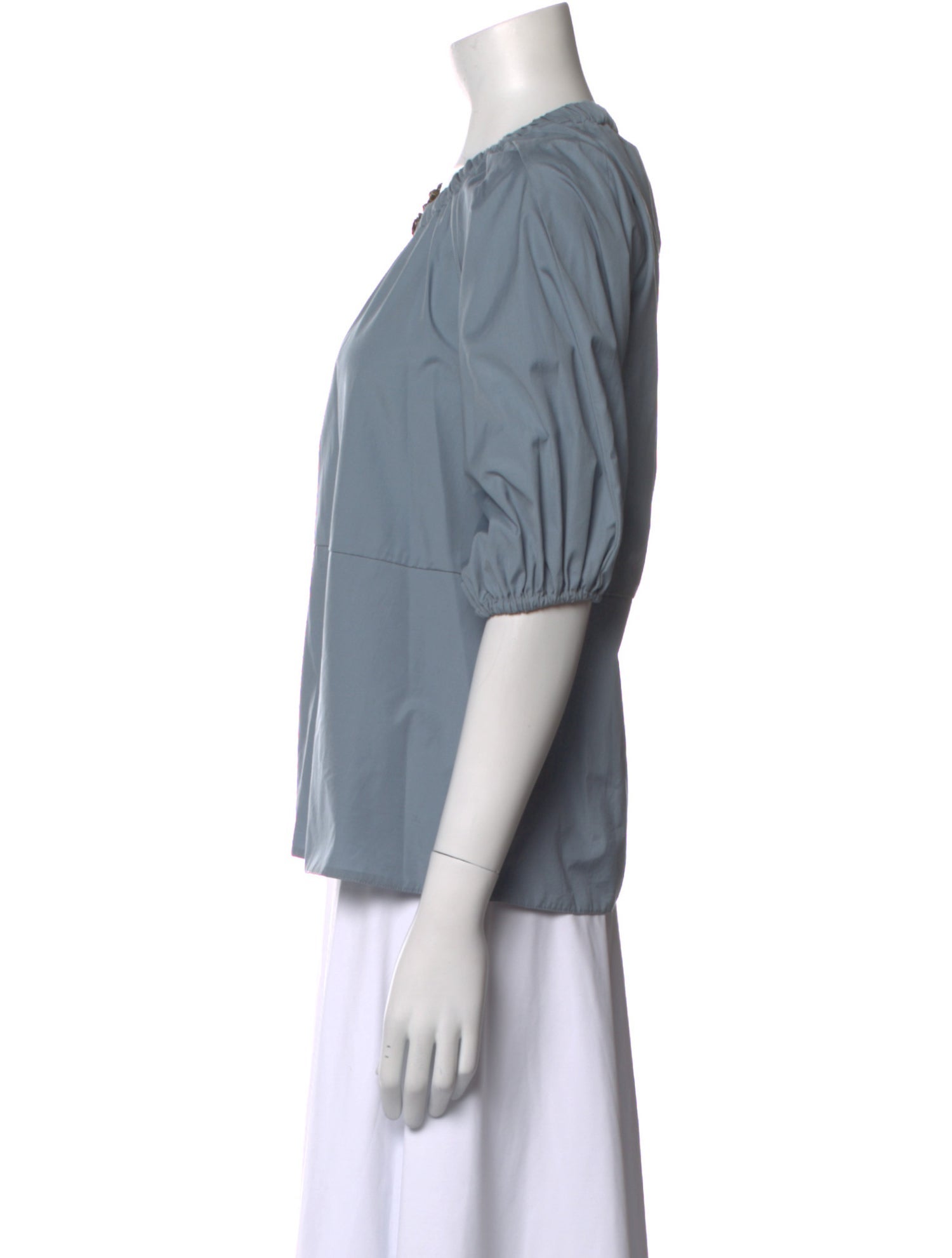 'S Max Mara Scoop Neck Three-Quarter Sleeve Blouse w/ Tags