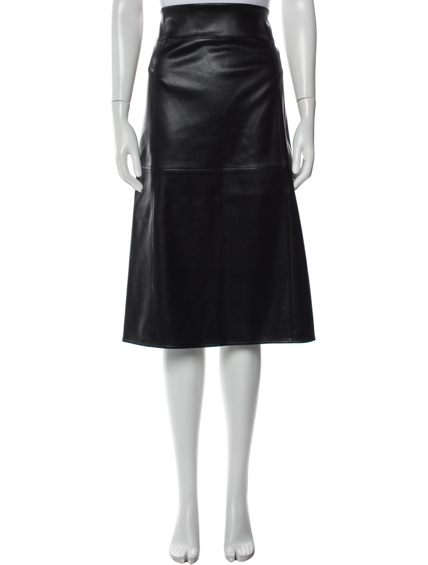 'S Max Mara Grosgrain Trim Knee-Length Skirt