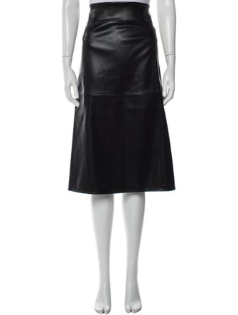 'S Max Mara Grosgrain Trim Knee-Length Skirt