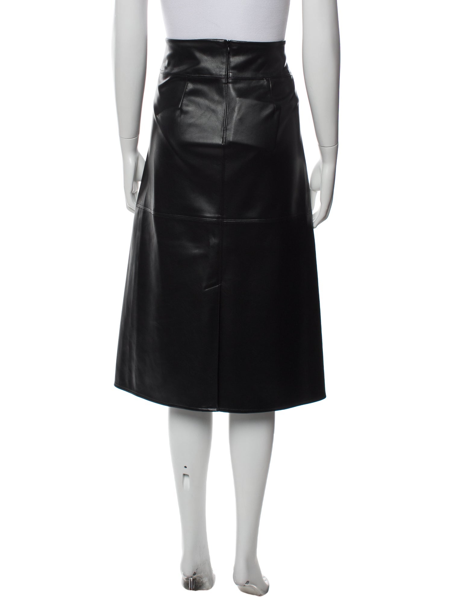 'S Max Mara Grosgrain Trim Knee-Length Skirt
