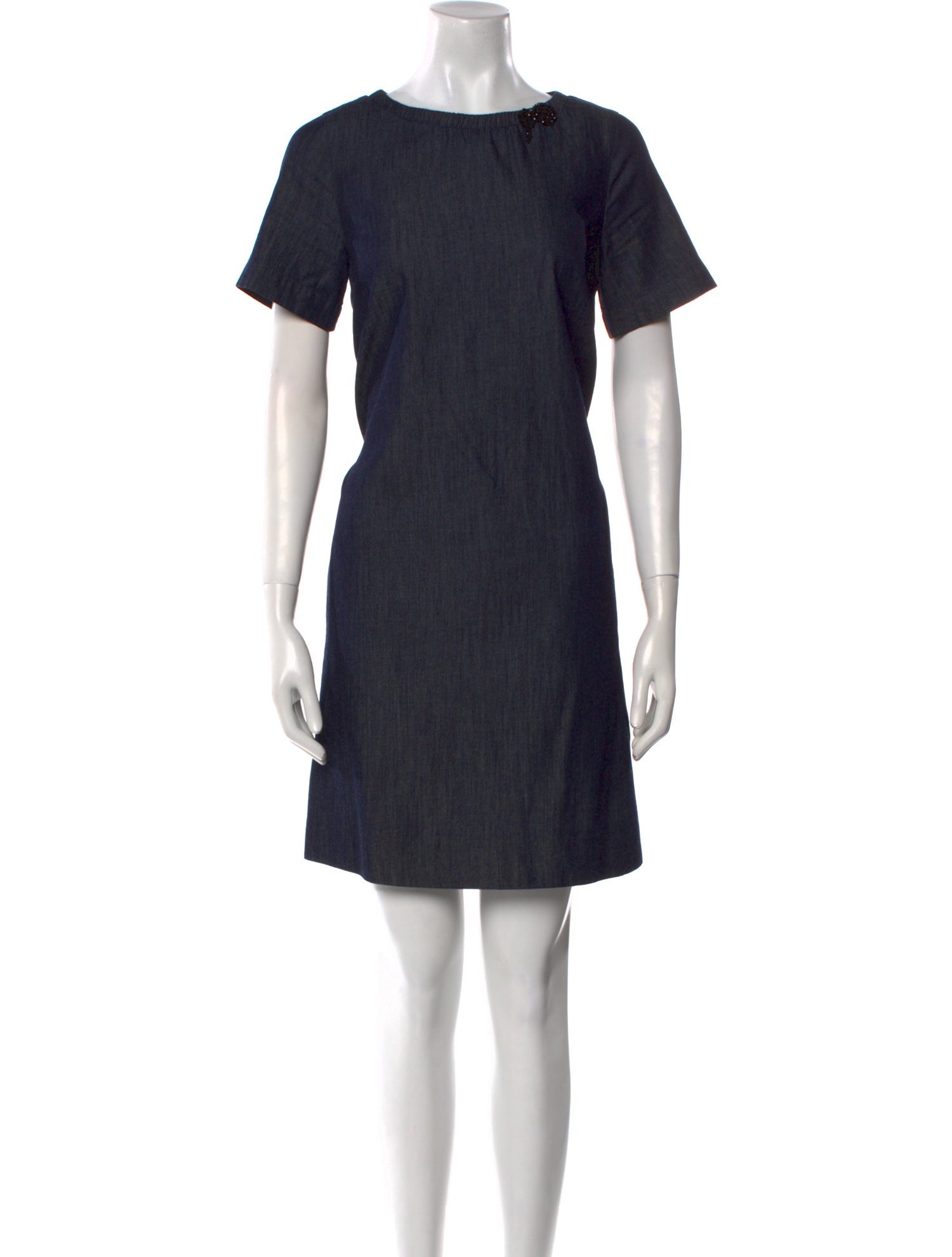 'S Max Mara Bateau Neckline Mini Dress