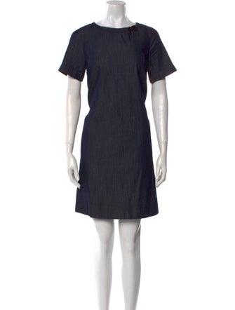 'S Max Mara Bateau Neckline Mini Dress