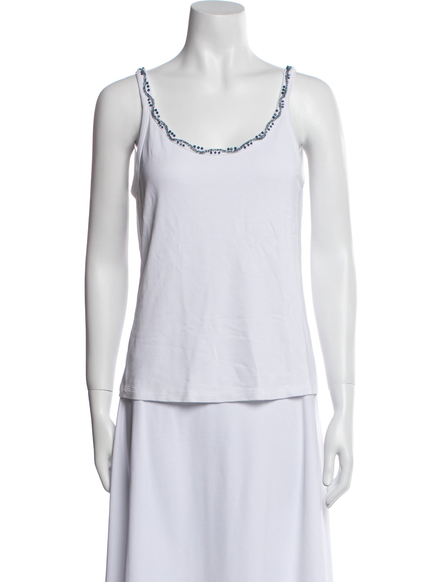 'S Max Mara Scoop Neck Sleeveless Top
