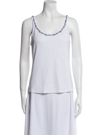 'S Max Mara Scoop Neck Sleeveless Top