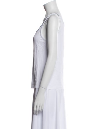 'S Max Mara Scoop Neck Sleeveless Top