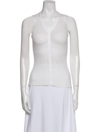 'S Max Mara V-Neck Sleeveless Top