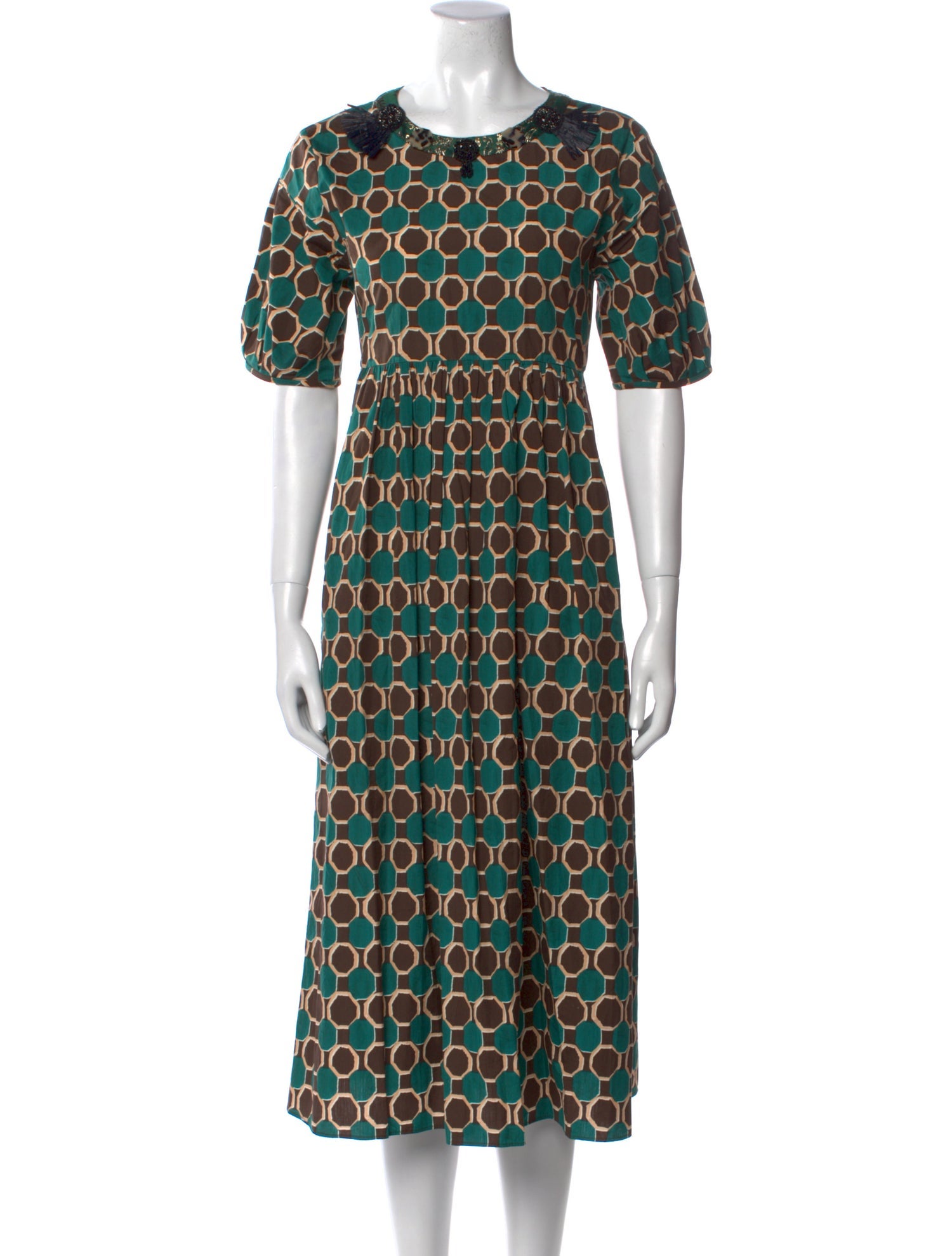 'S Max Mara Printed Long Dress