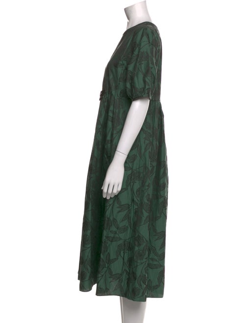 'S Max Mara Floral Print Midi Length Dress