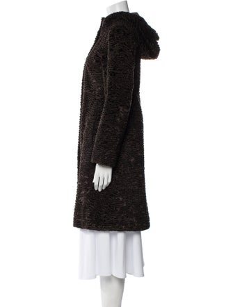 'S Max Mara Faux Fur Animal Print Faux Fur Coat