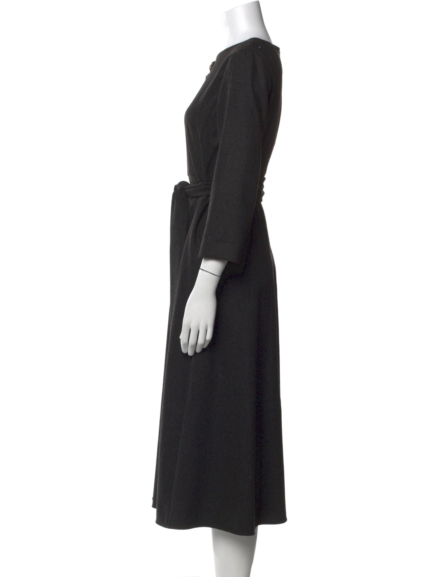 'S Max Mara Virgin Wool Midi Length Dress