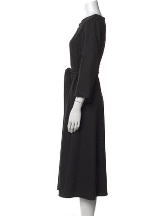 'S Max Mara Virgin Wool Midi Length Dress