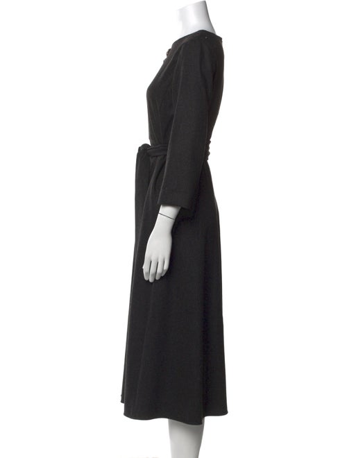 'S Max Mara Virgin Wool Midi Length Dress