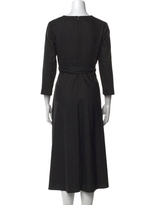 'S Max Mara Virgin Wool Midi Length Dress