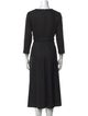 'S Max Mara Virgin Wool Midi Length Dress