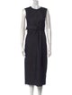 'S Max Mara Crew Neck Midi Length Dress