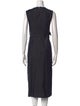 'S Max Mara Crew Neck Midi Length Dress