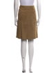 'S Max Mara Leather Knee-Length Skirt