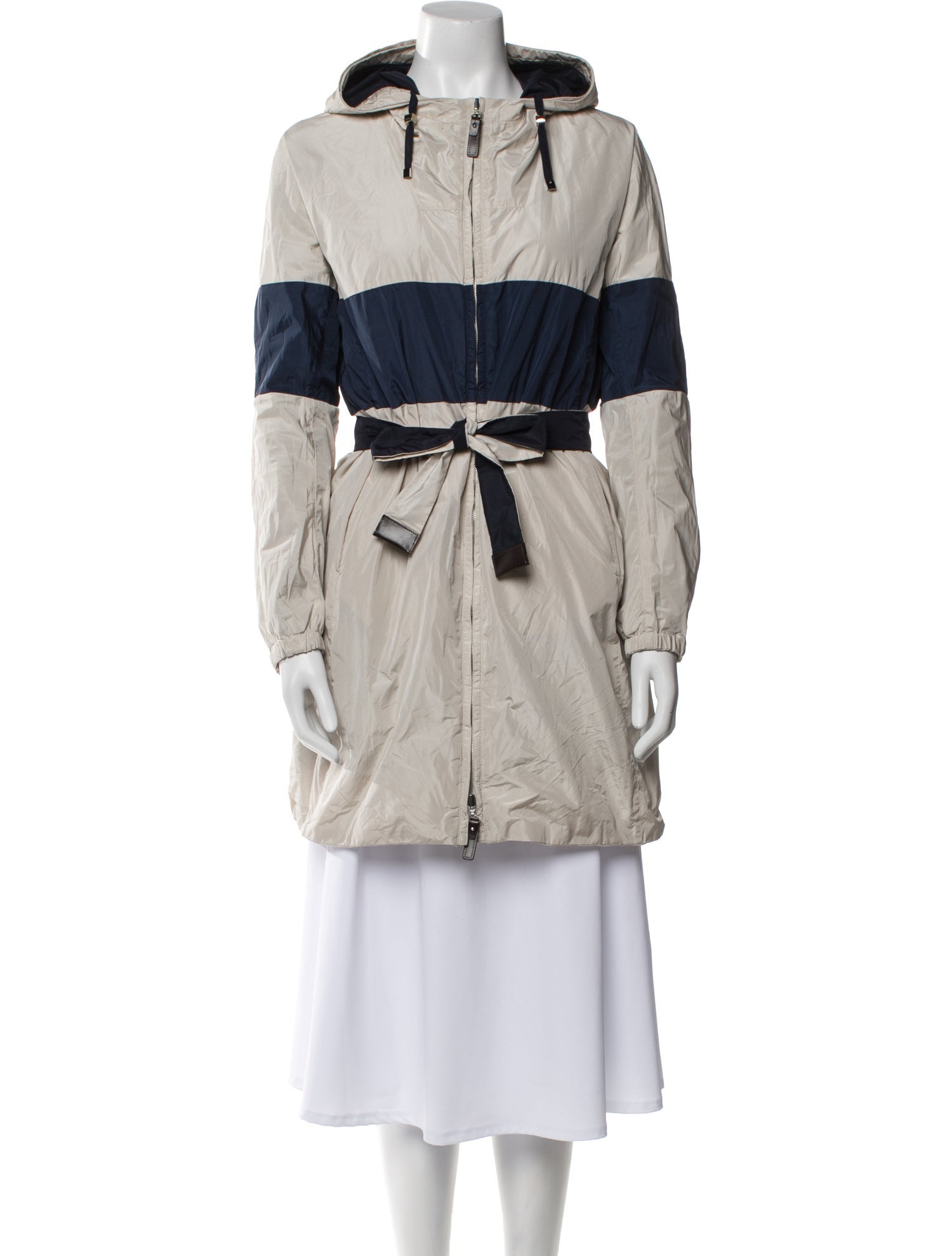 'S Max Mara Striped Trench Coat