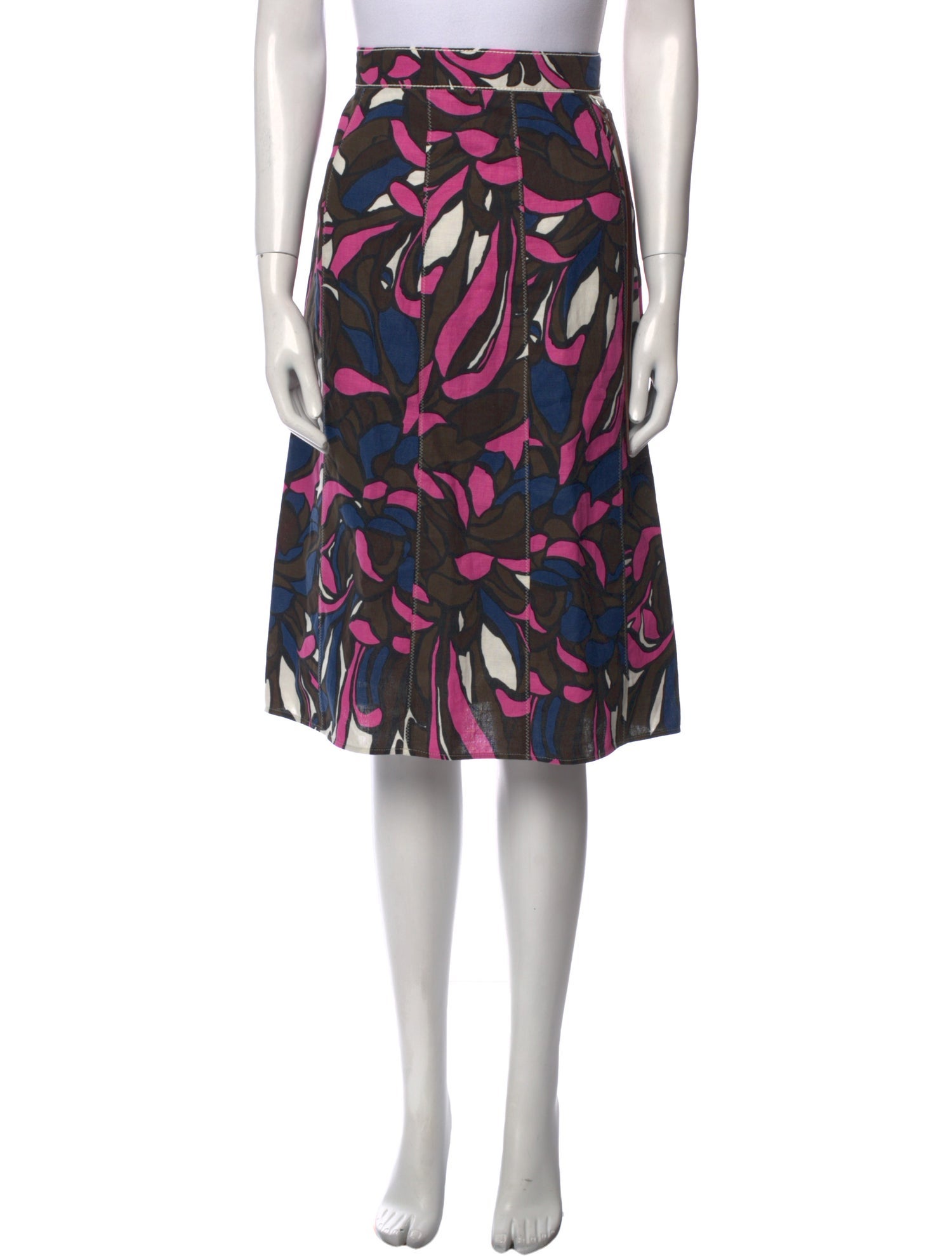 'S Max Mara Printed Knee-Length Skirt w/ Tags