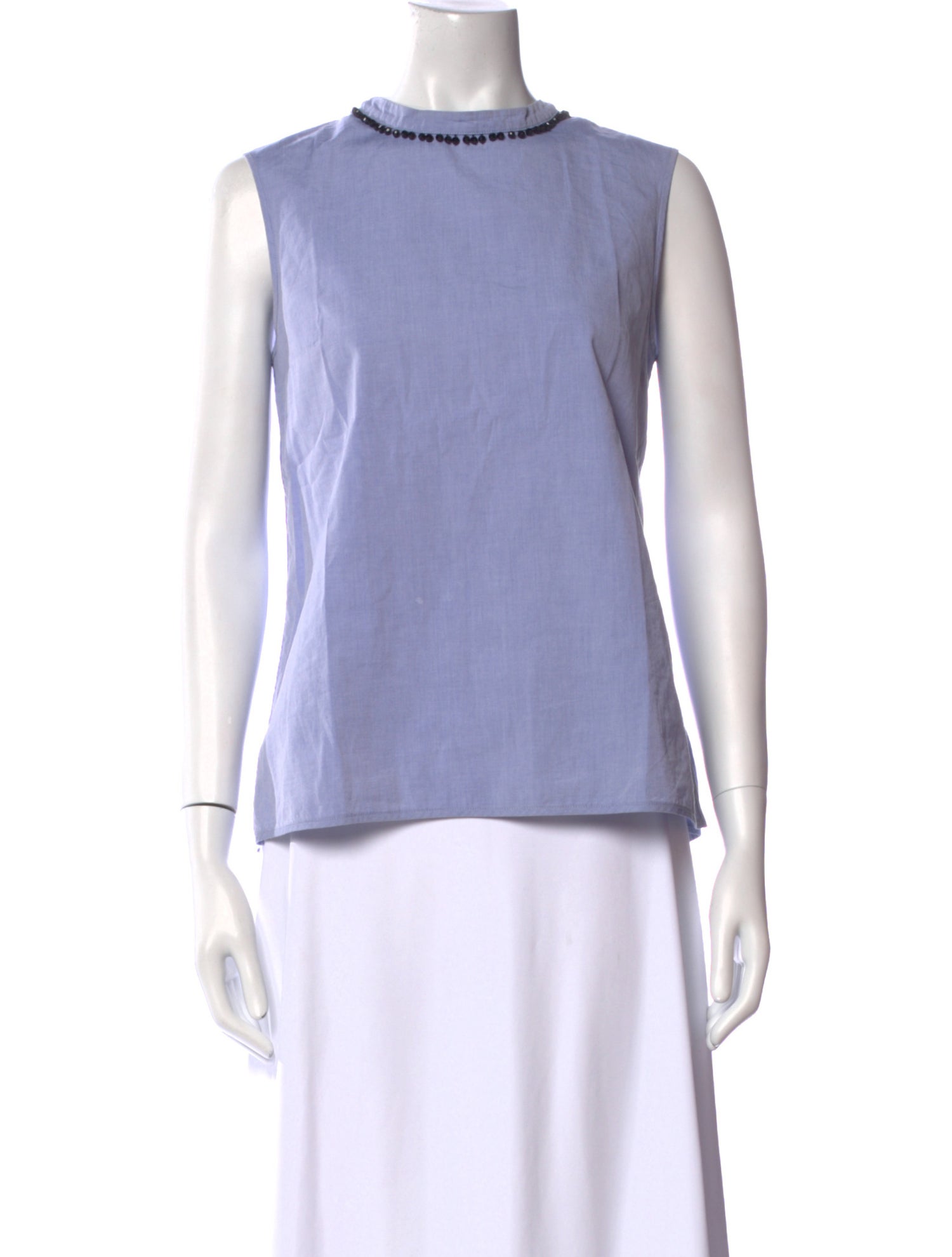 'S Max Mara Mock Neck Sleeveless Top