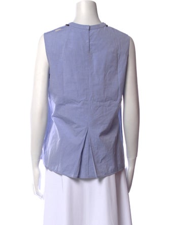 'S Max Mara Mock Neck Sleeveless Top
