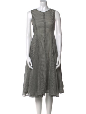 'S Max Mara Floral Print Midi Length Dress