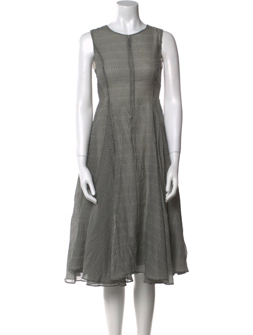 'S Max Mara Floral Print Midi Length Dress