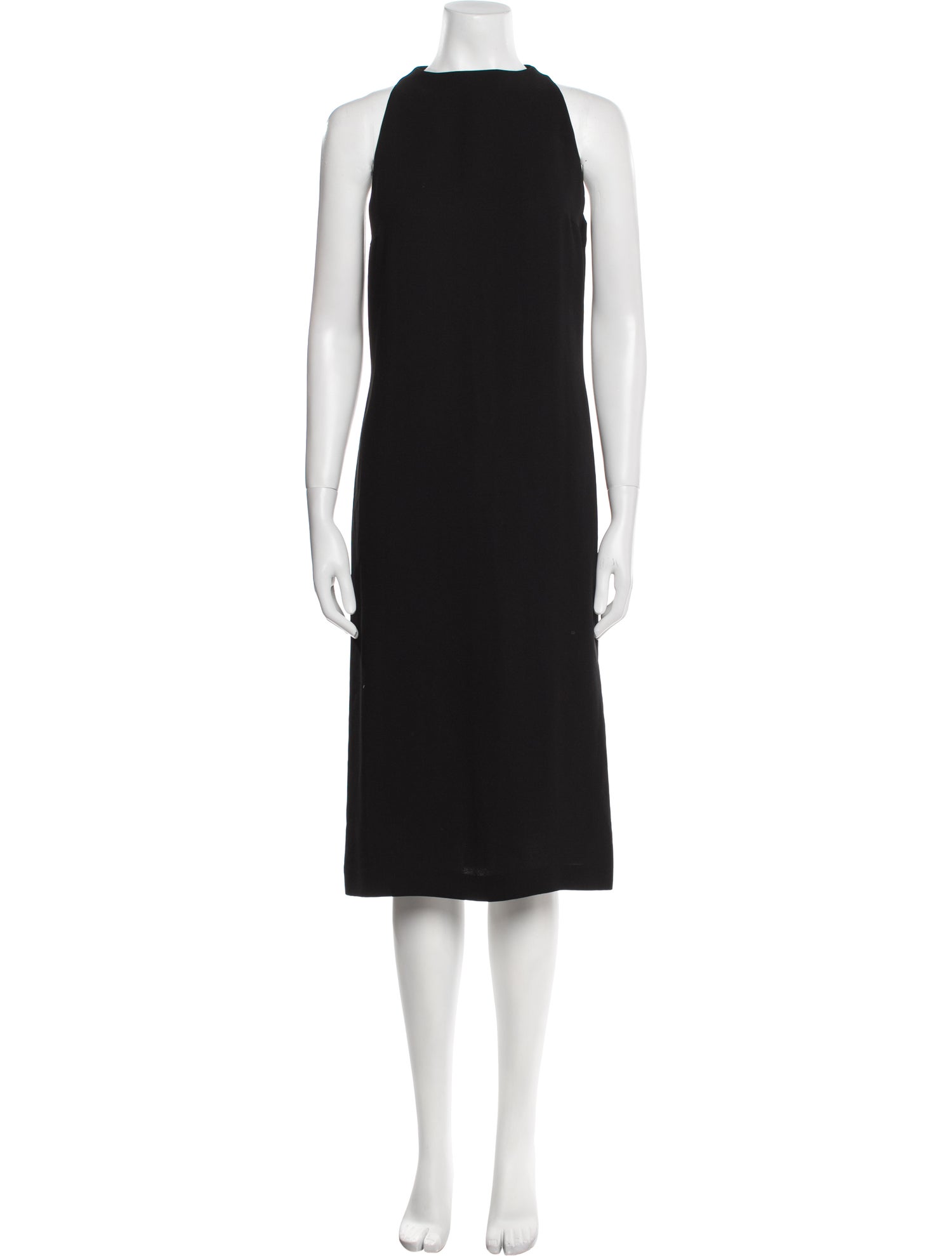 'S Max Mara Crew Neck Midi Length Dress