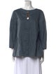 'S Max Mara Bateau Neckline Long Sleeve Blouse