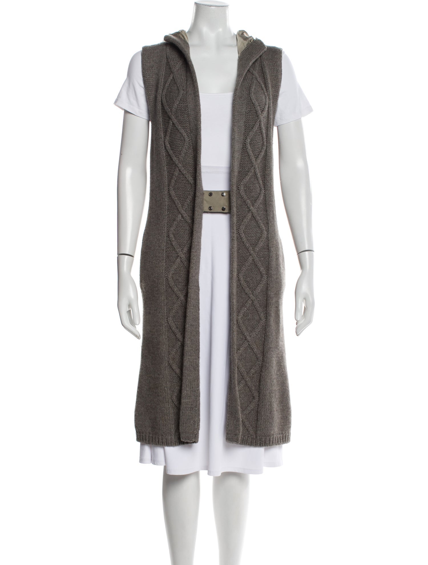 'S Max Mara Cashmere Open Front Sweater