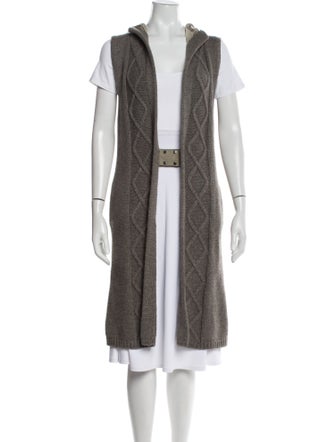 'S Max Mara Cashmere Open Front Sweater