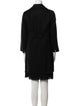 'S Max Mara Linen Raw-Edge Trim Dress Set
