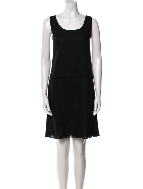 'S Max Mara Linen Raw-Edge Trim Dress Set