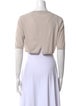 'S Max Mara Crew Neck Short Sleeve Crop Top