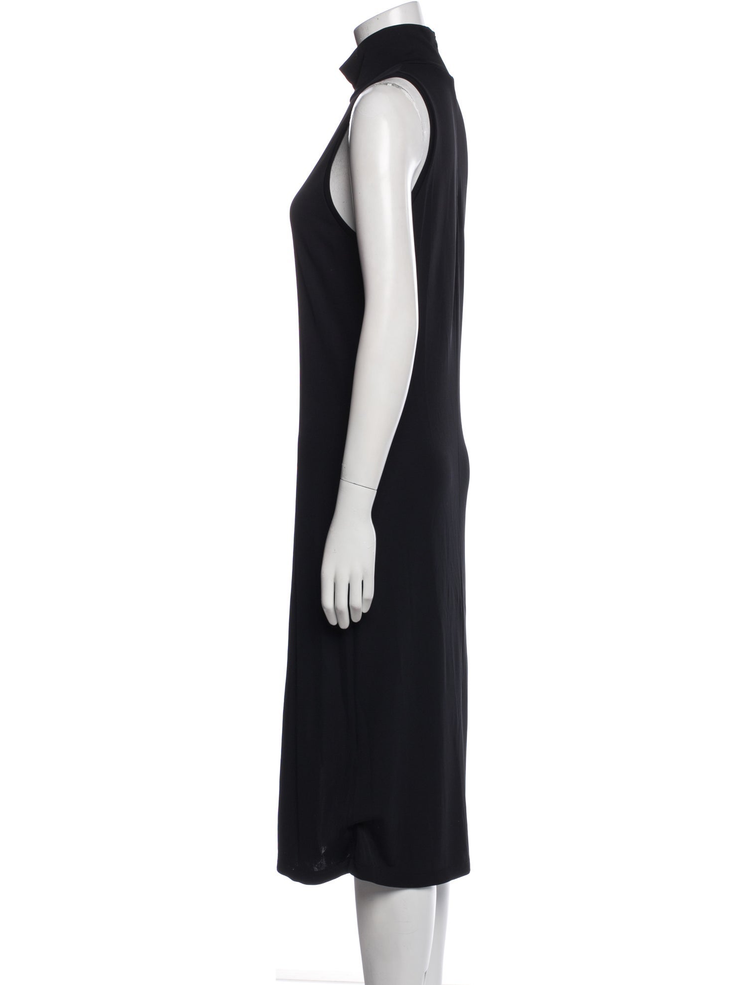 'S Max Mara Turtleneck Midi Length Dress