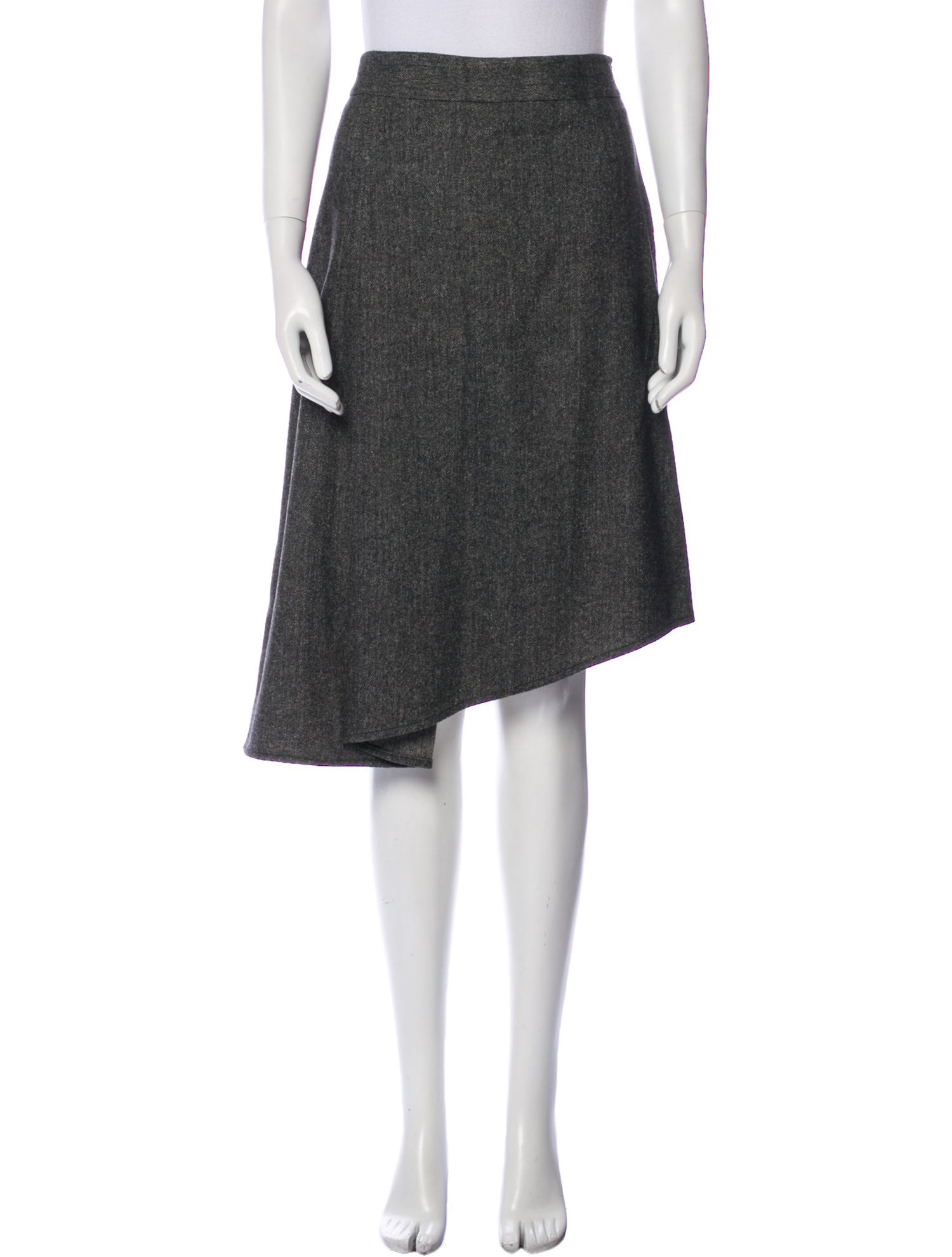 'S Max Mara Virgin Wool Knee-Length Skirt