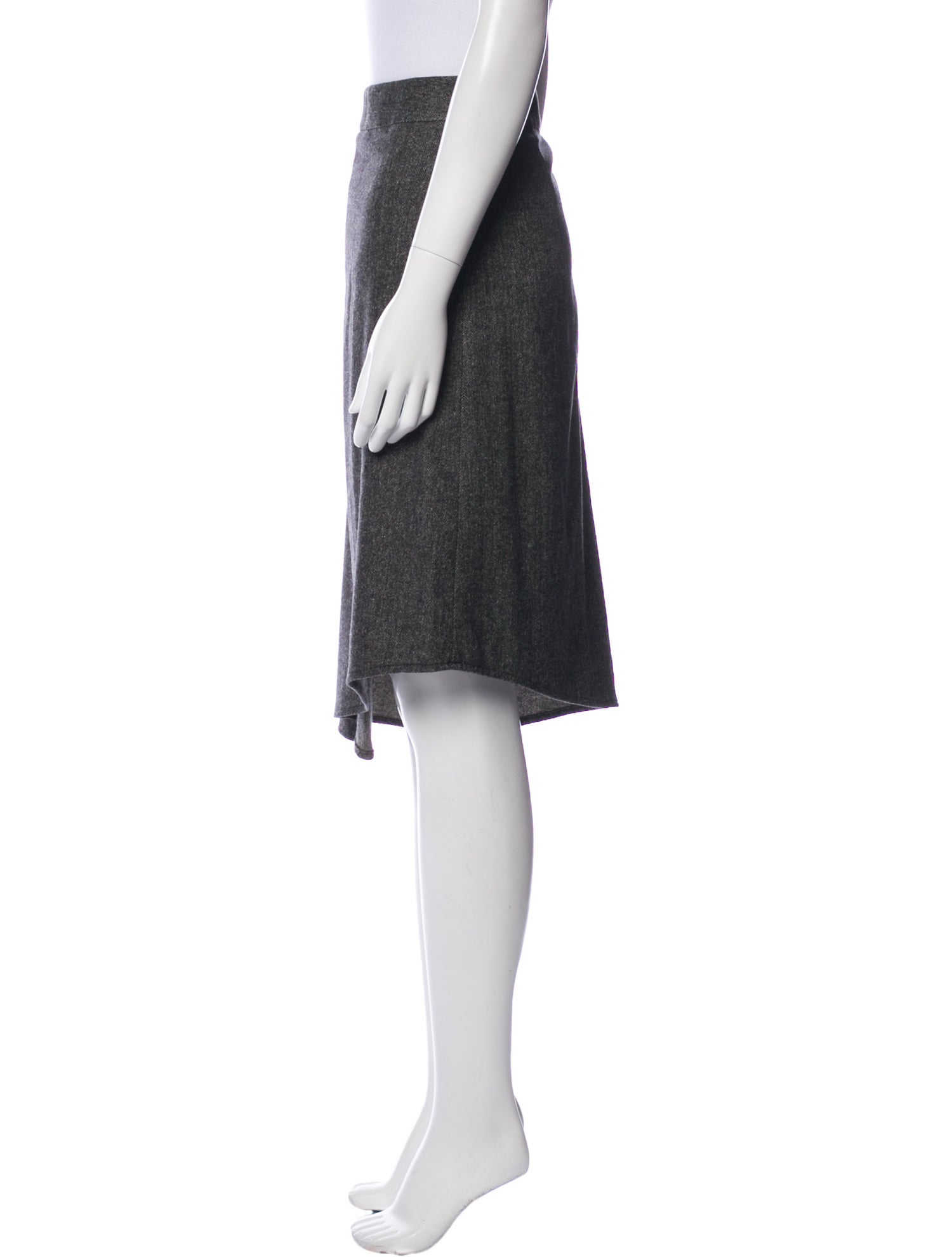 'S Max Mara Virgin Wool Knee-Length Skirt