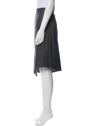 'S Max Mara Virgin Wool Knee-Length Skirt