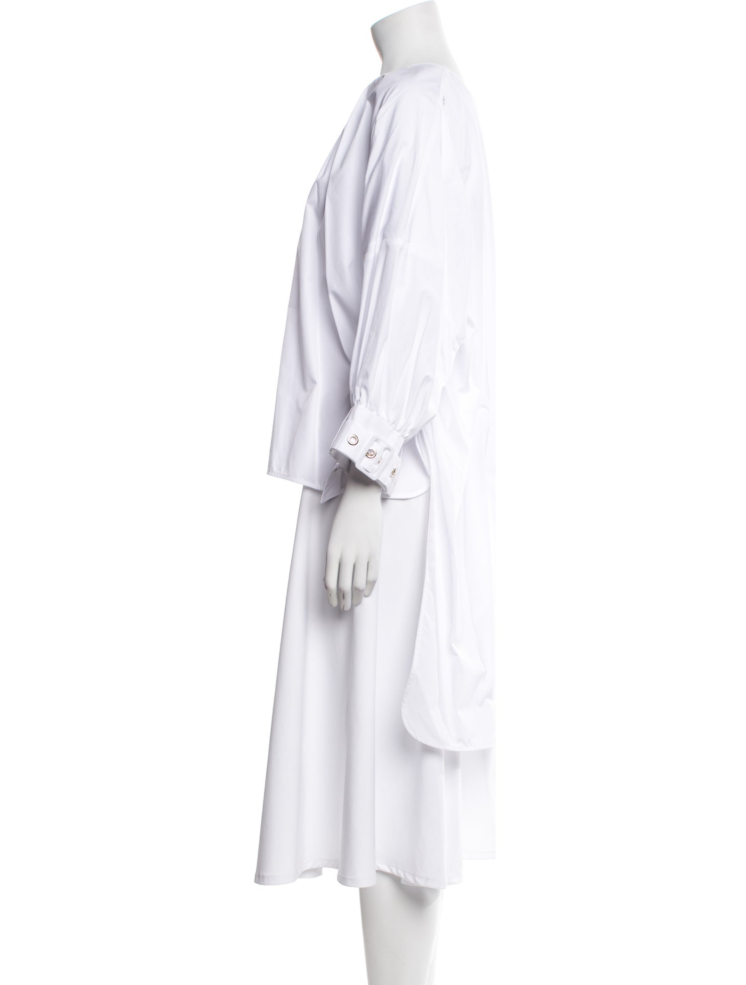 'S Max Mara Mock Neck Three-Quarter Sleeve Blouse