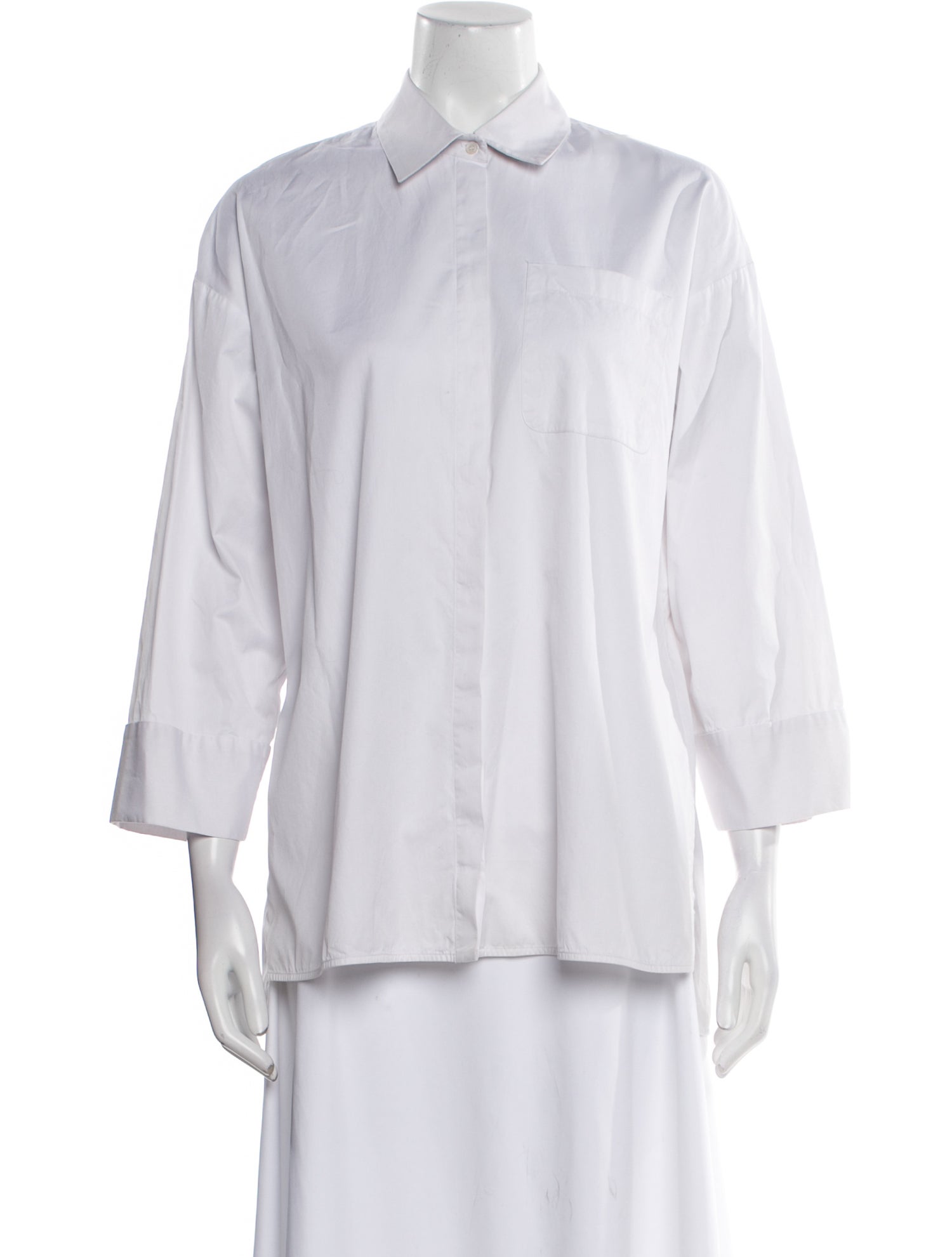 'S Max Mara Three-Quarter Sleeve Button-Up Top w/ Tags